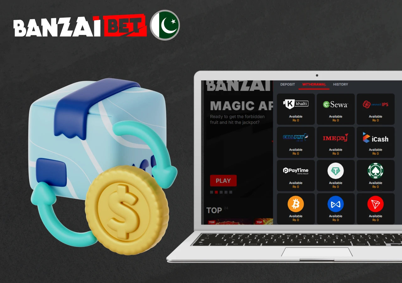 information about the withdrawal fee from banzaibet Pakistan casino account