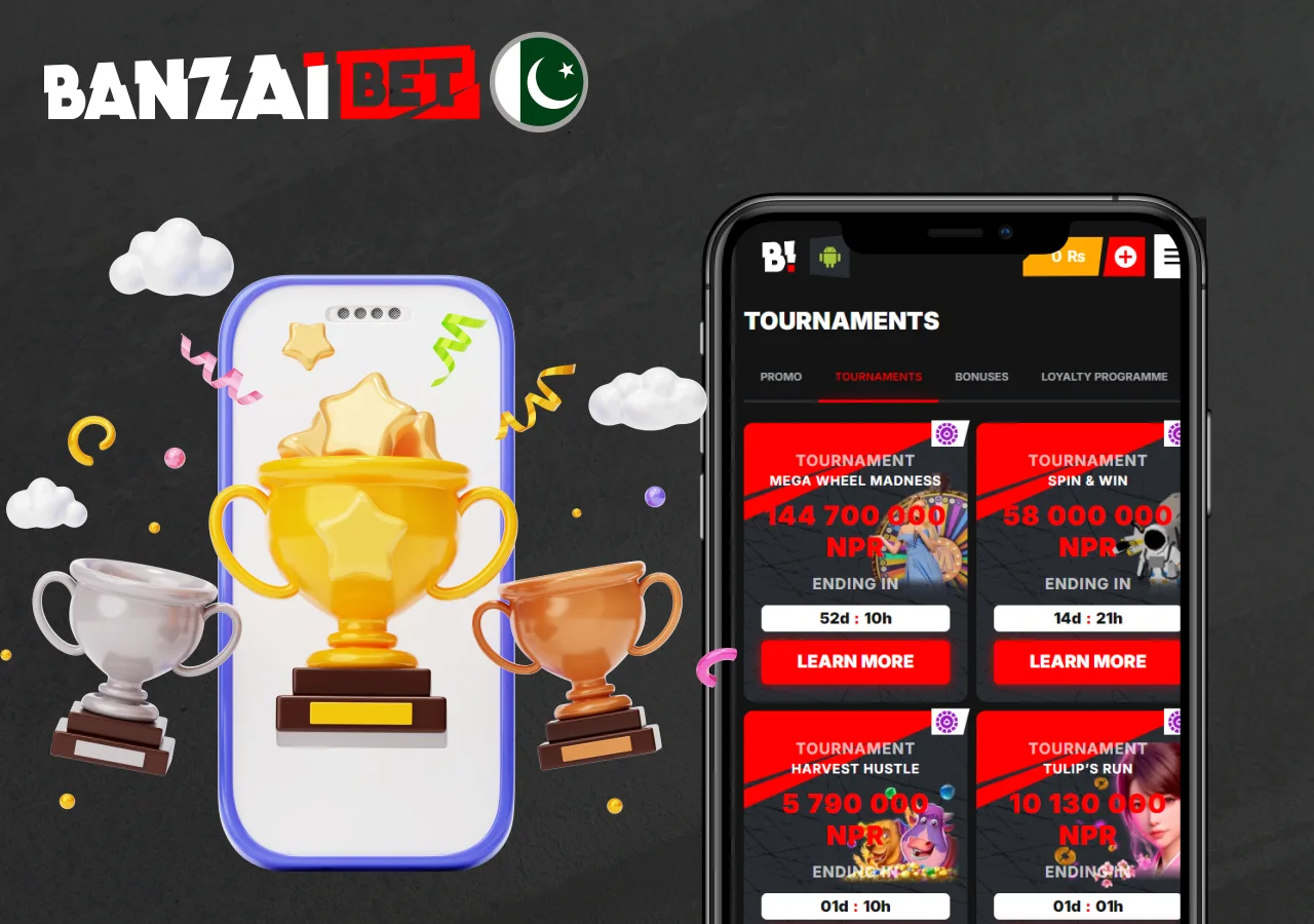 the portal includes a special tournament section for those wishing to compete